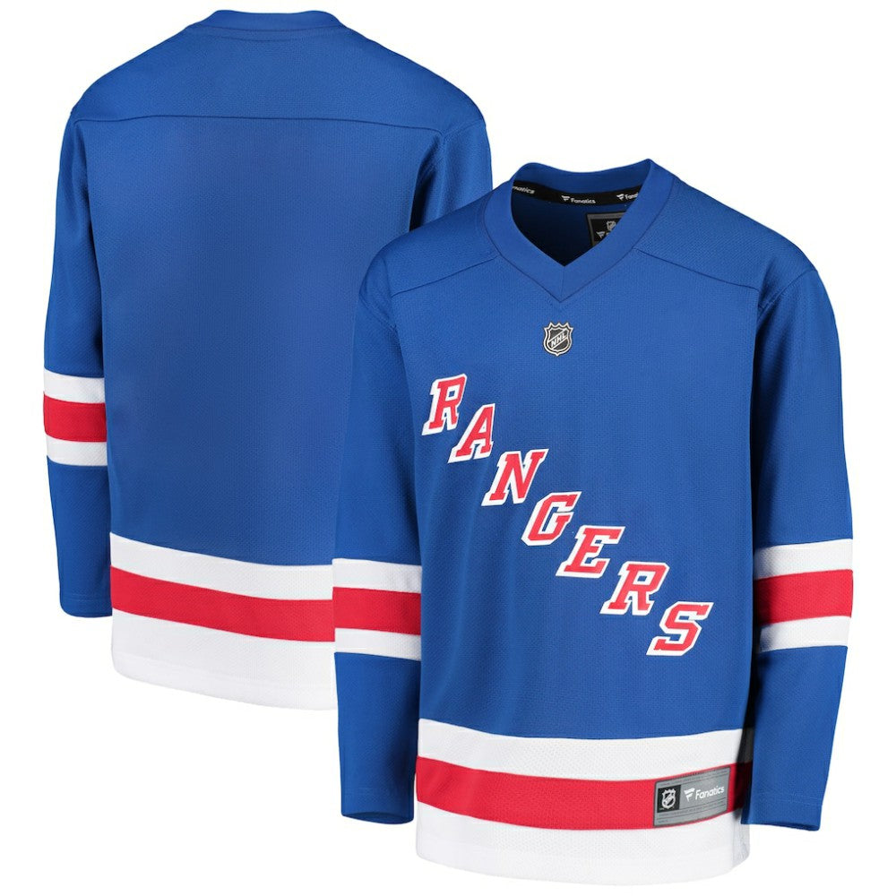 New York Rangers Fanatics Youth Home Replica Blank Jersey Royal