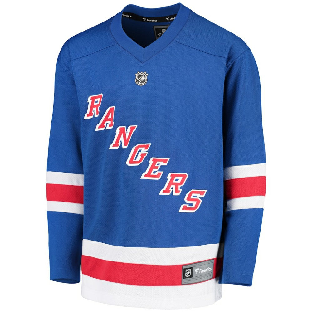 New York Rangers Fanatics Youth Home Replica Blank Jersey Royal