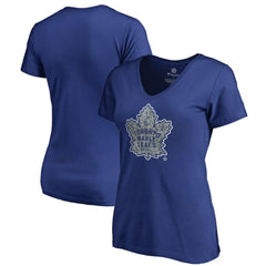 Toronto Maple Leafs Women's Static Logo V-Neck T-Shirt Royal