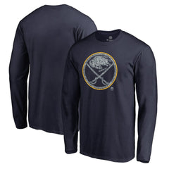 Buffalo Sabres Static Logo Long Sleeve T-Shirt Navy