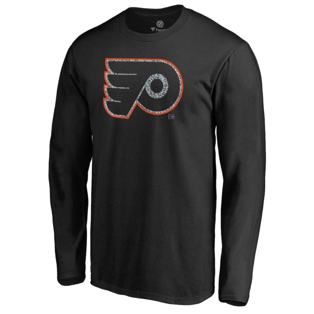 Philadelphia Flyers Static Logo Long Sleeve T-Shirt Black