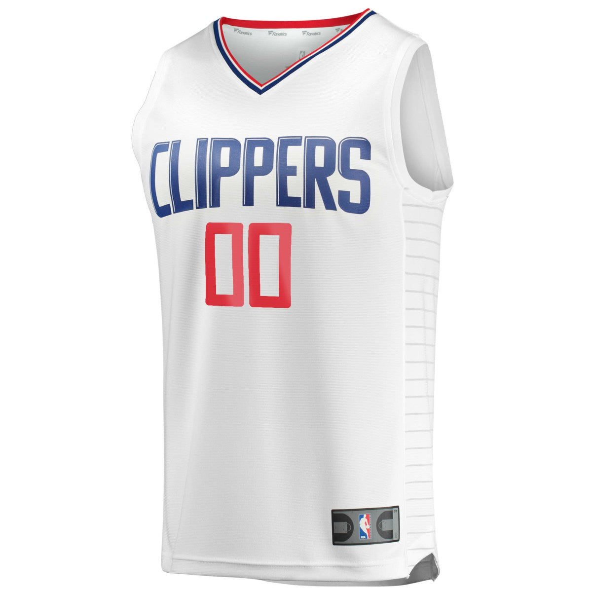 LA Clippers Youth Fast Break Custom Replica Jersey White - Association Edition