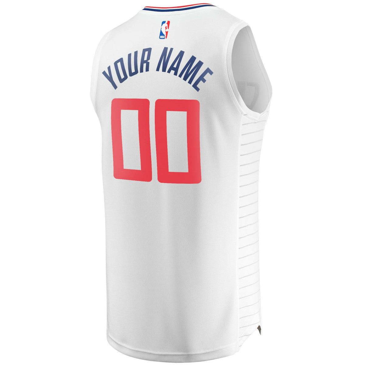 LA Clippers Youth Fast Break Custom Replica Jersey White - Association Edition