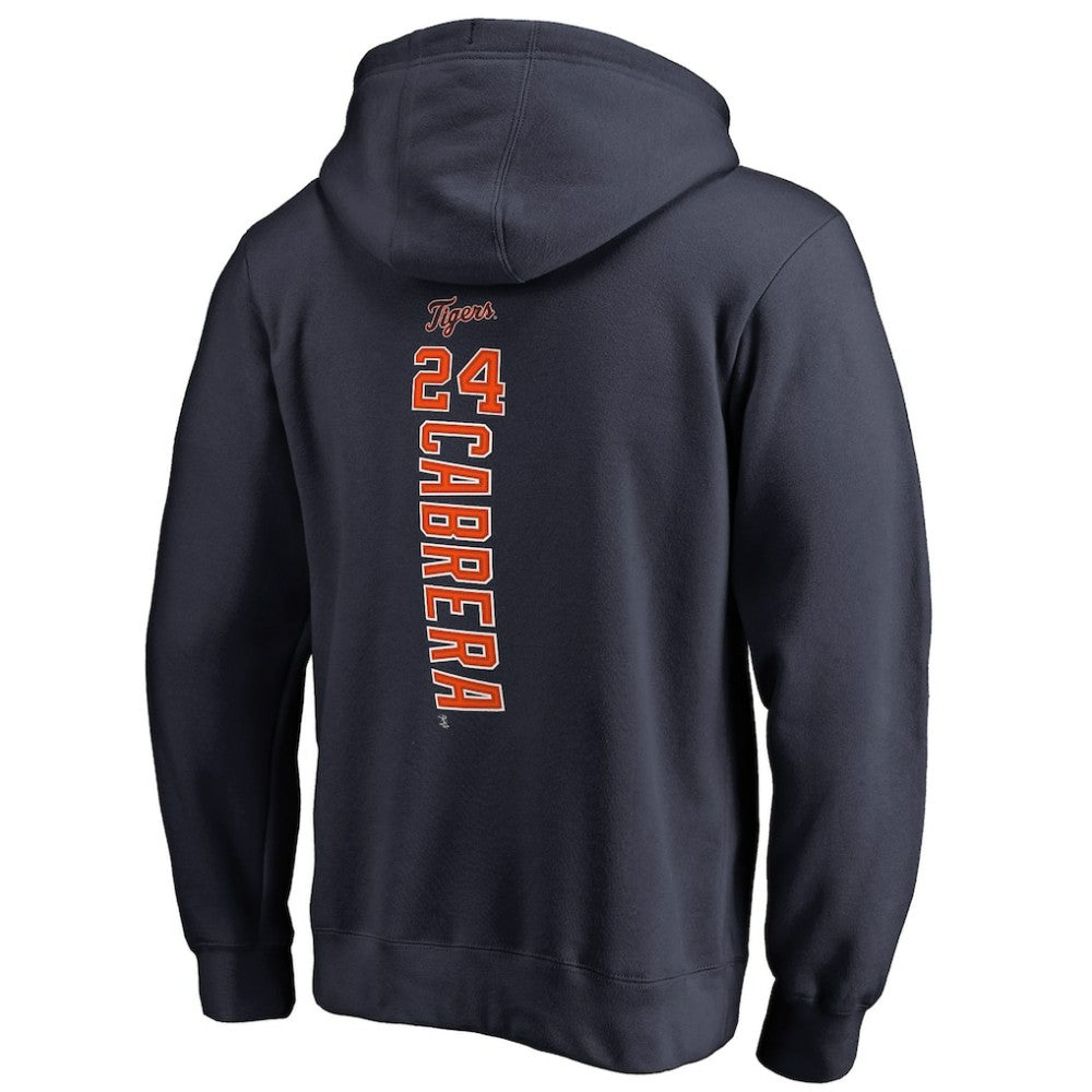 Miguel Cabrera Detroit Tigers Backer Pullover Hoodie Navy
