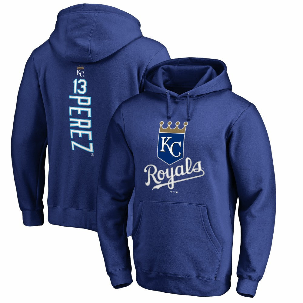Salvador Perez Kansas City Royals Backer Pullover Hoodie Royal