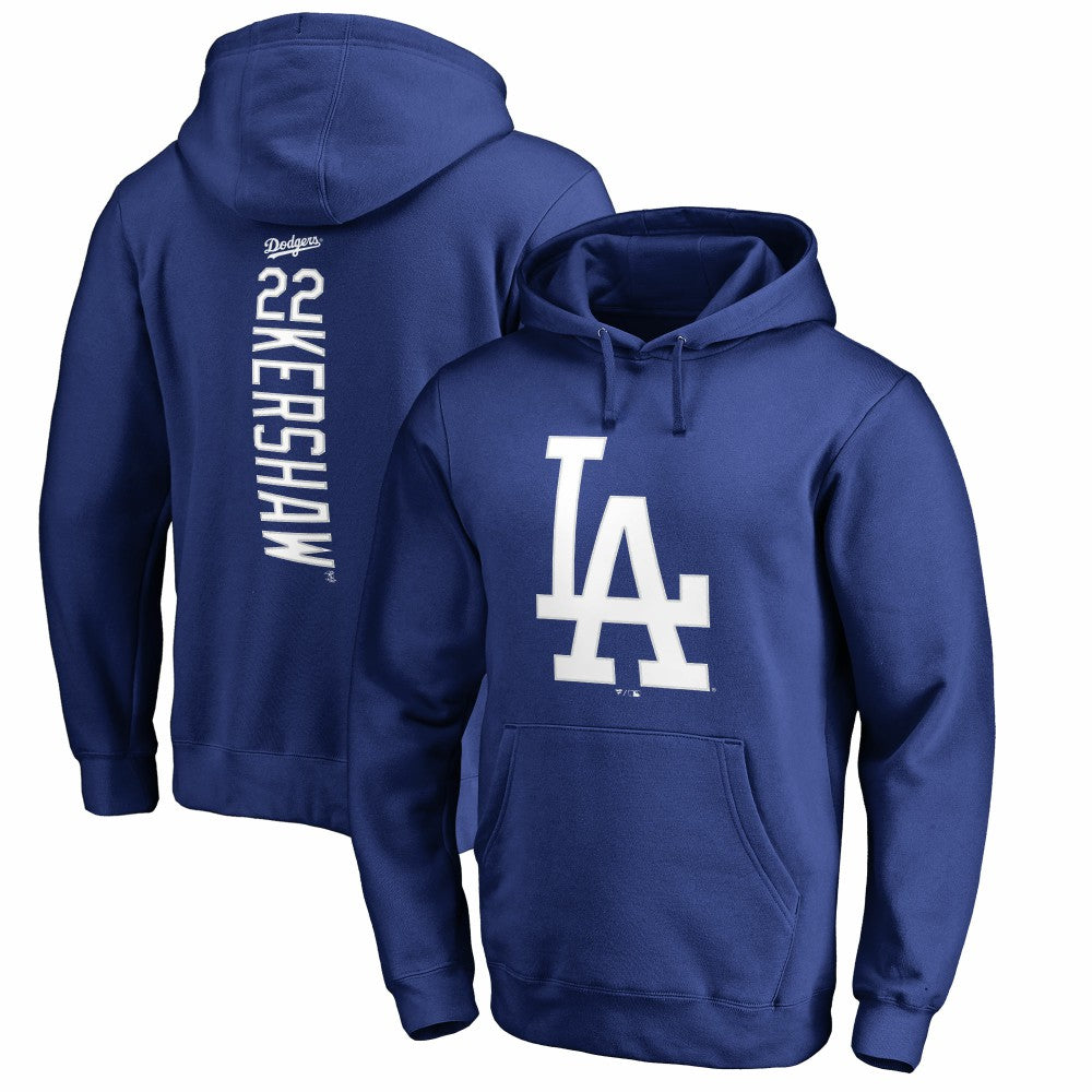 Clayton Kershaw Los Angeles Dodgers Backer Pullover Hoodie Royal