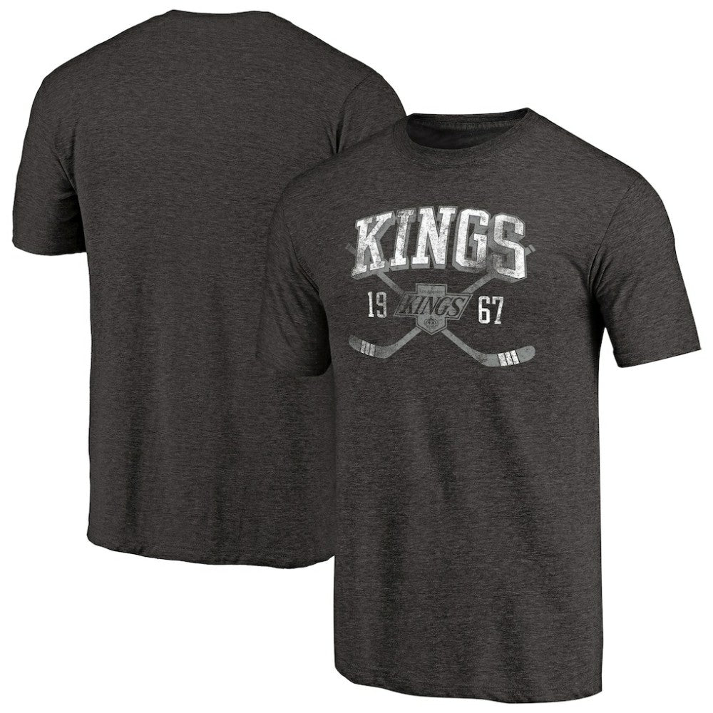 Los Angeles Kings Vintage Collection Line Shift Tri-Blend T-Shirt Black