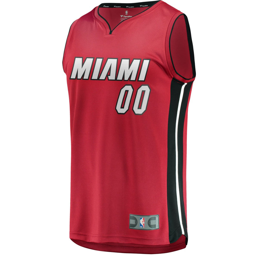 Miami Heat Youth Fast Break Replica Custom Jersey Red - Statement Edition