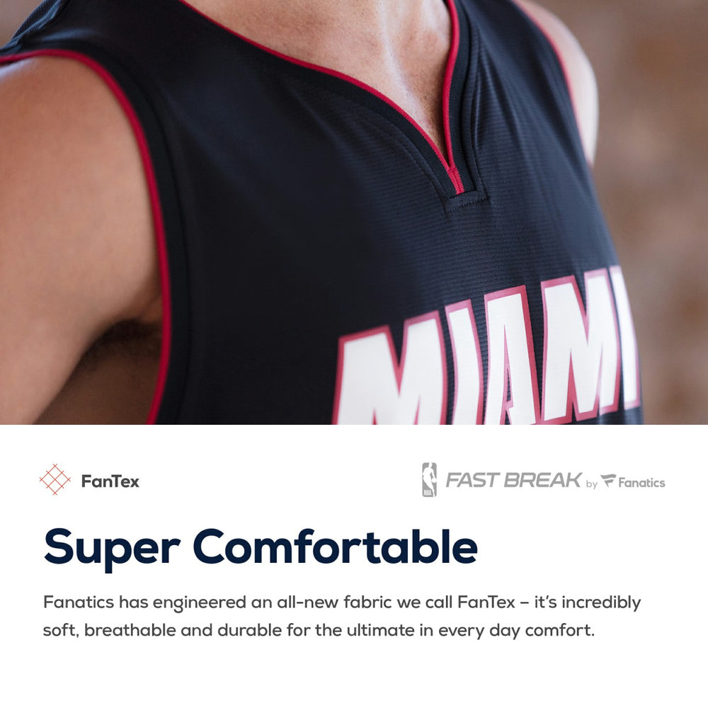 Miami Heat Youth Fast Break Replica Custom Jersey Red - Statement Edition