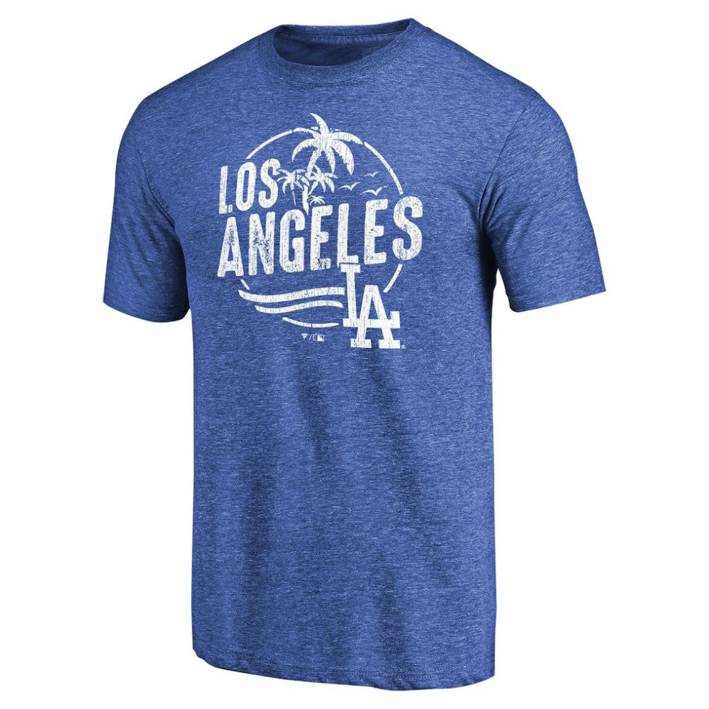 Los Angeles Dodgers Hometown Collection LA Palms Tri-Blend T-Shirt Royal