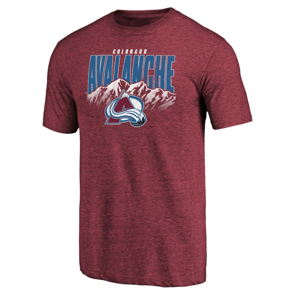 Colorado Avalanche Hometown Collection Tri-Blend T-Shirt Burgundy