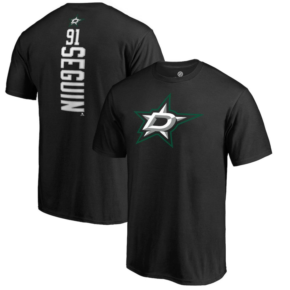 Tyler Seguin Dallas Stars Backer Name & Number T-Shirt Black
