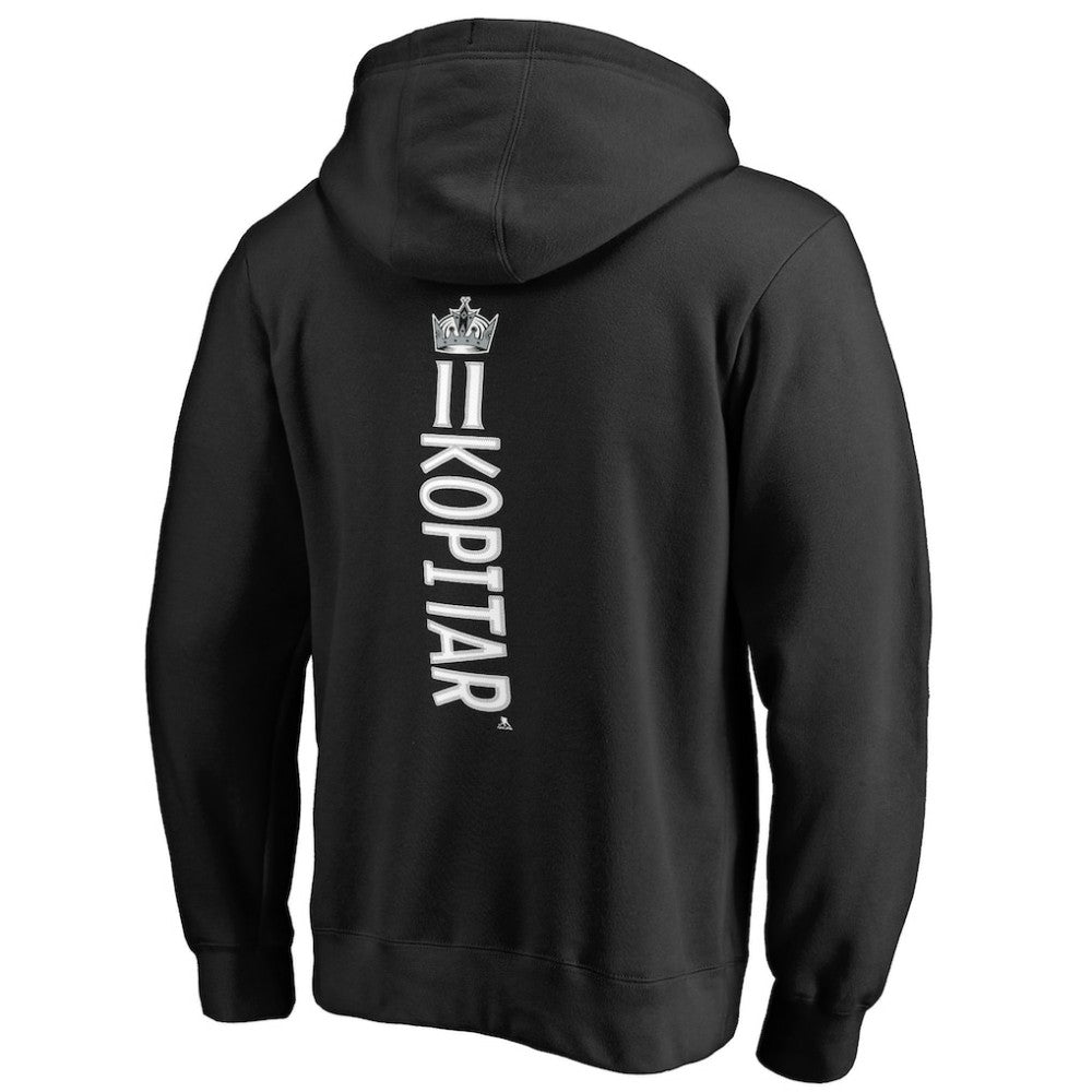 Anze Kopitar Los Angeles Kings Backer Name & Number Pullover Hoodie Black