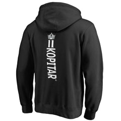 Anze Kopitar Los Angeles Kings Backer Name & Number Pullover Hoodie Black