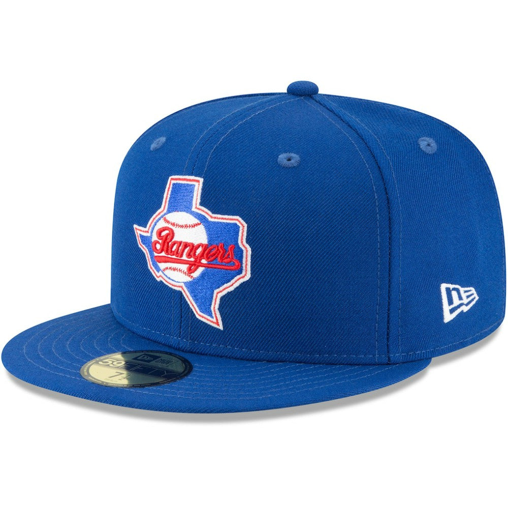 Texas Rangers Cooperstown Collection Wool 59FIFTY Fitted Hat Blue | New Era