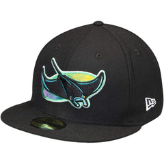 Tampa Bay Rays Cooperstown Collection Wool 59FIFTY Fitted Hat Black | New Era