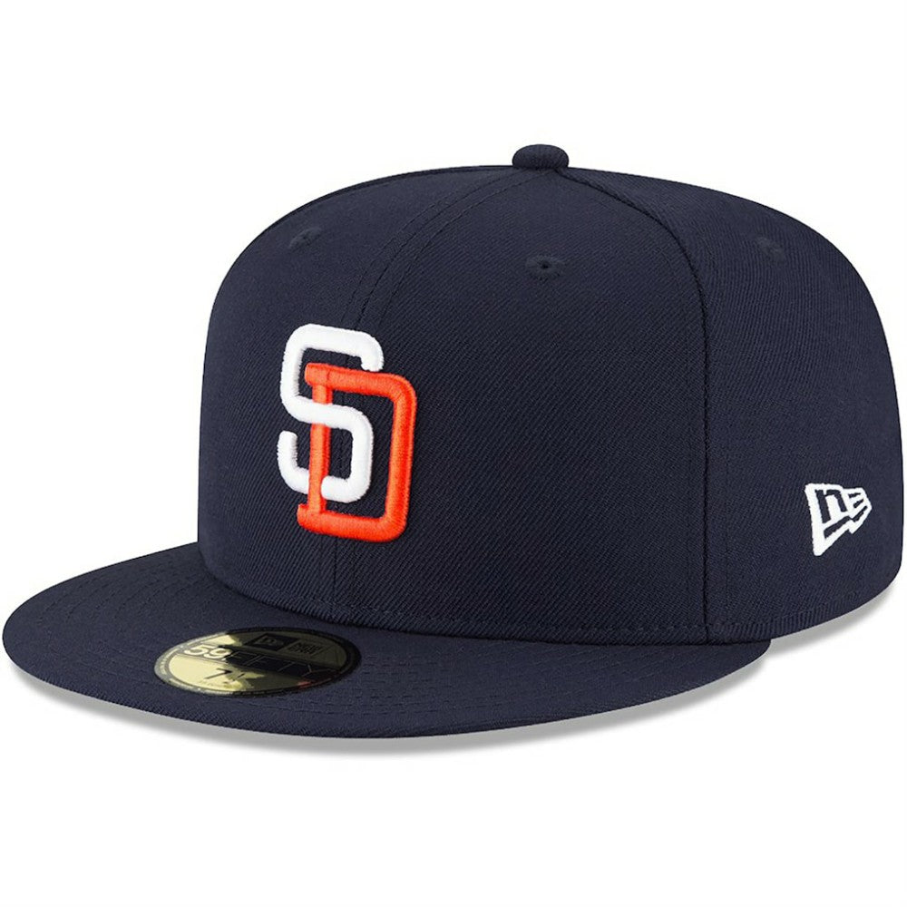 San Diego Padres Cooperstown Collection Wool 59FIFTY Fitted Hat Navy | New Era