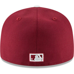 Philadelphia Phillies Cooperstown Collection Wool 59FIFTY Fitted Hat Maroon | New Era