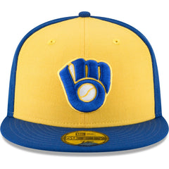 Milwaukee Brewers Cooperstown Collection Wool 59FIFTY Fitted Hat Yellow | New Era
