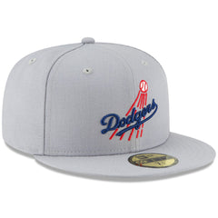 Los Angeles Dodgers Cooperstown Collection Wool 59FIFTY Fitted Hat Gray | New Era