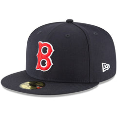 Boston Red Sox Cooperstown Collection Wool 59FIFTY Fitted Hat Navy | New Era