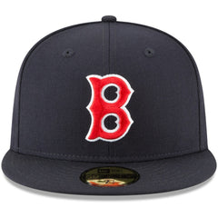 Boston Red Sox Cooperstown Collection Wool 59FIFTY Fitted Hat Navy | New Era