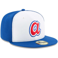 Atlanta Braves Cooperstown Collection 59FIFTY Fitted Hat White/Royal | New Era