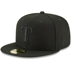 Texas Rangers Primary Logo Basic 59FIFTY Fitted Hat Black | New Era