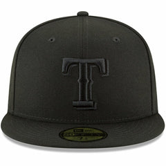 Texas Rangers Primary Logo Basic 59FIFTY Fitted Hat Black | New Era