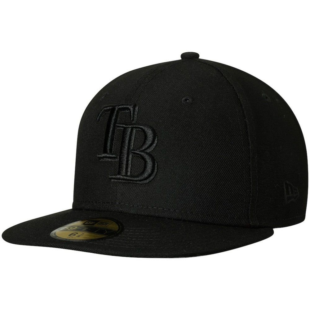 Tampa Bay Rays Primary Logo Basic 59FIFTY Fitted Hat Black | New Era