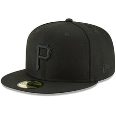 Pittsburgh Pirates Primary Logo Basic 59FIFTY Fitted Hat Black | New Era