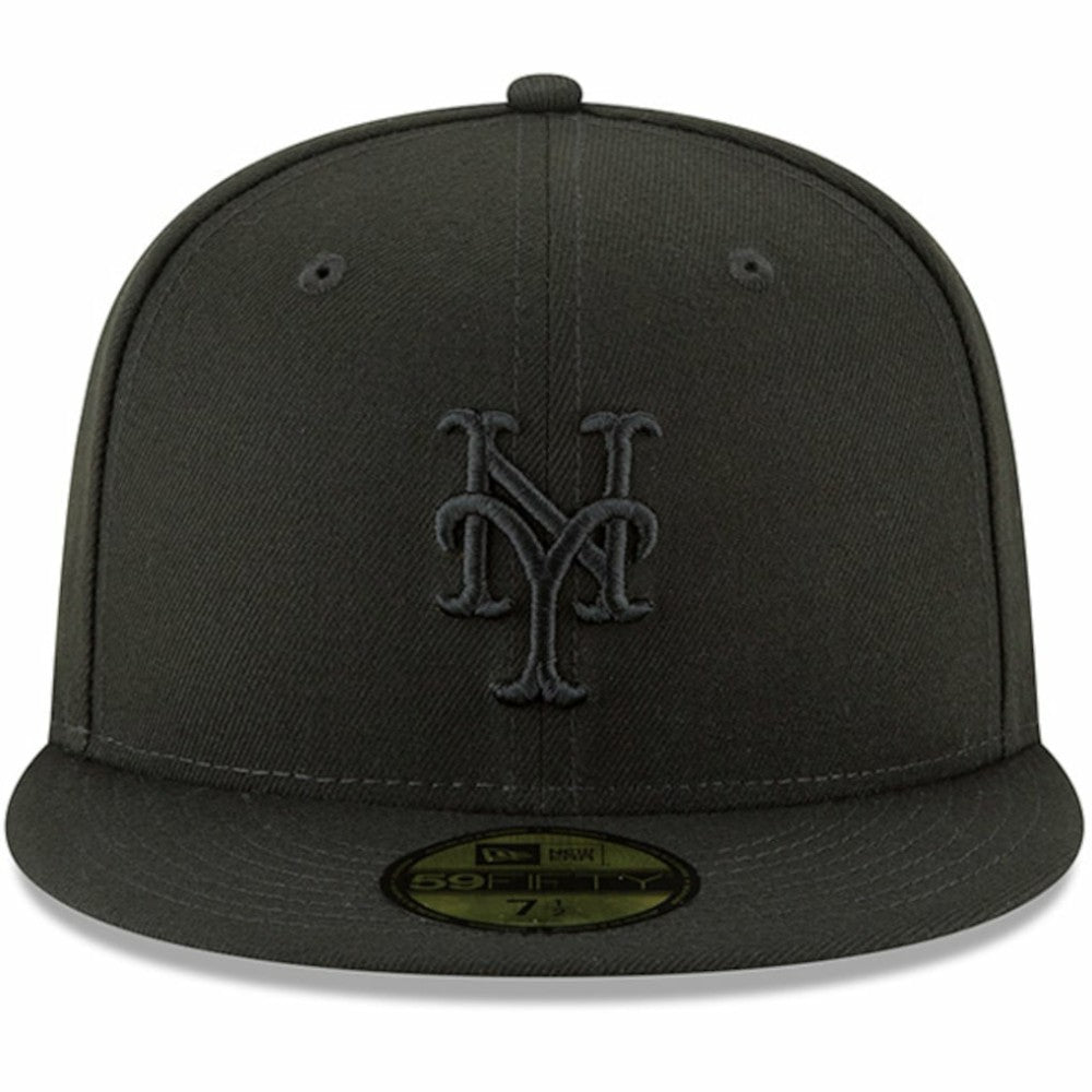 New York Mets Primary Logo Basic 59FIFTY Fitted Hat Black | New Era