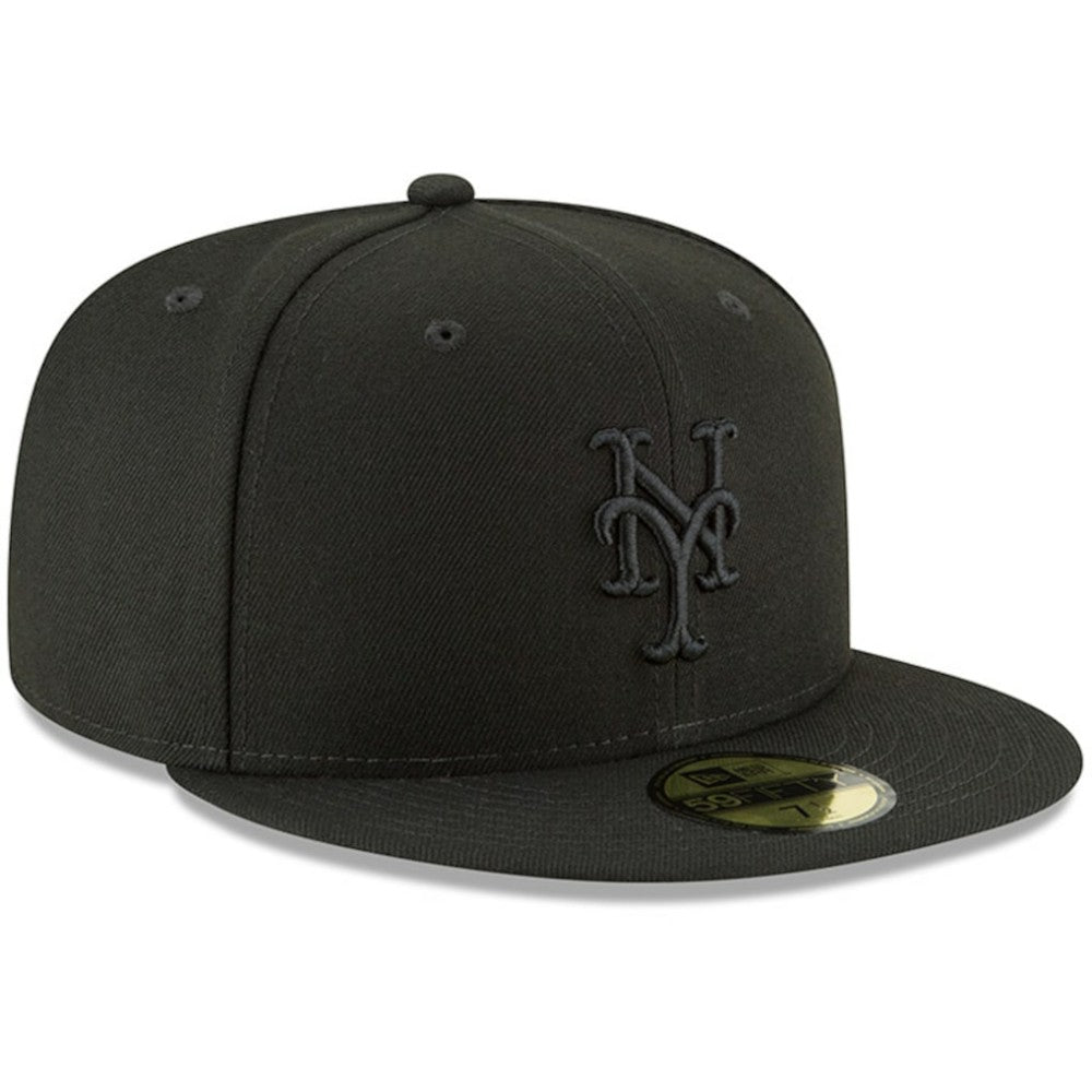 New York Mets Primary Logo Basic 59FIFTY Fitted Hat Black | New Era