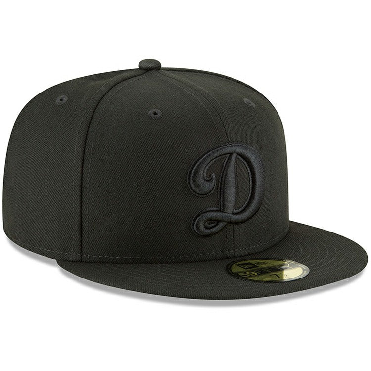 Los Angeles Dodgers Secondary Logo Basic 59FIFTY Fitted Hat Black | New Era