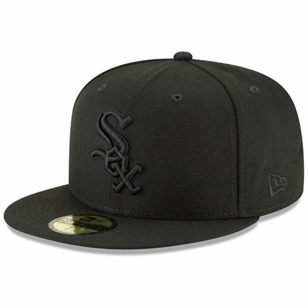 Chicago White Sox Primary Logo Basic 59FIFTY Fitted Hat Black | New Era
