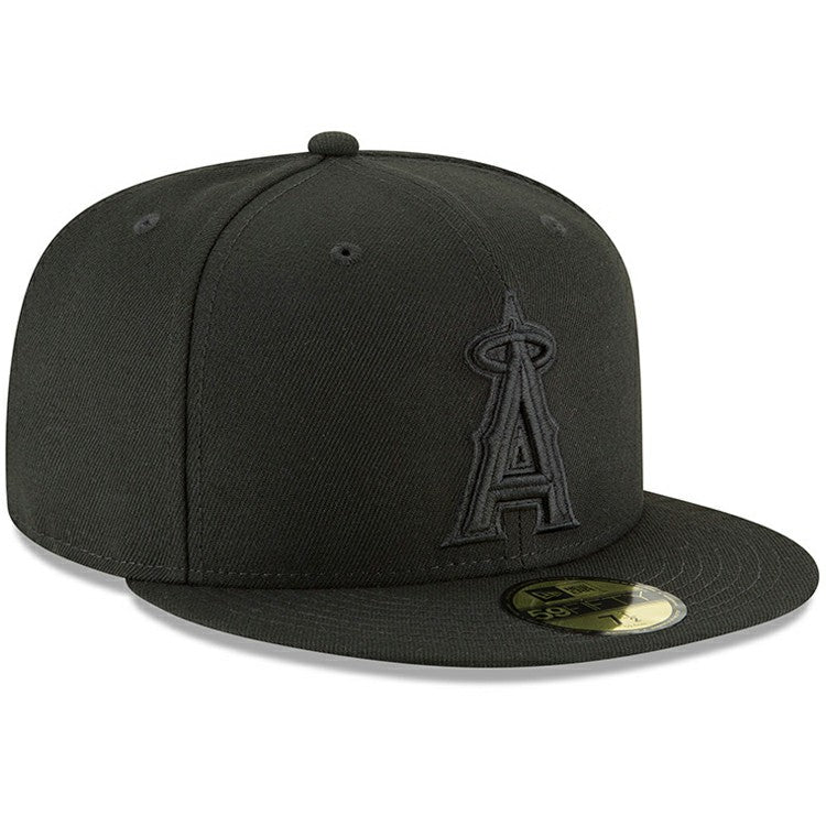 Los Angeles Angels Primary Logo Basic 59FIFTY Fitted Hat Black | New Era