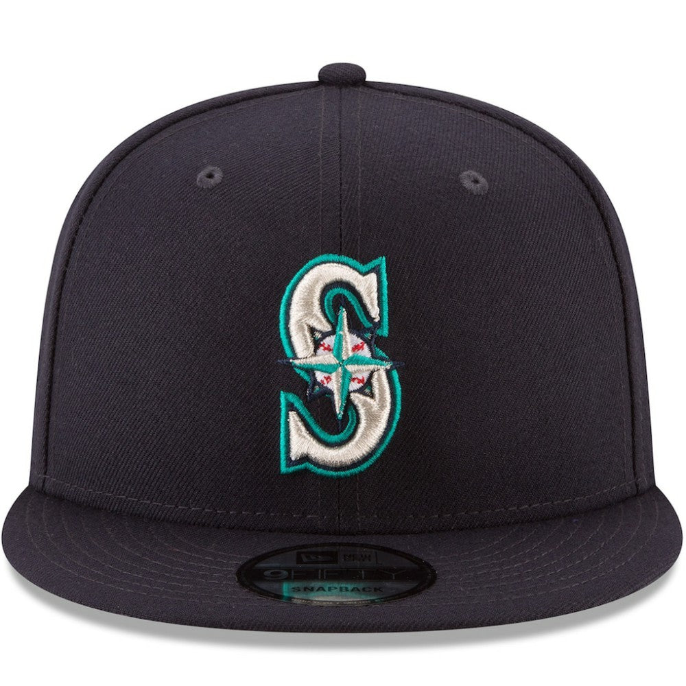 Seattle Mariners Team Color 9FIFTY Snapback Hat Navy | New Era