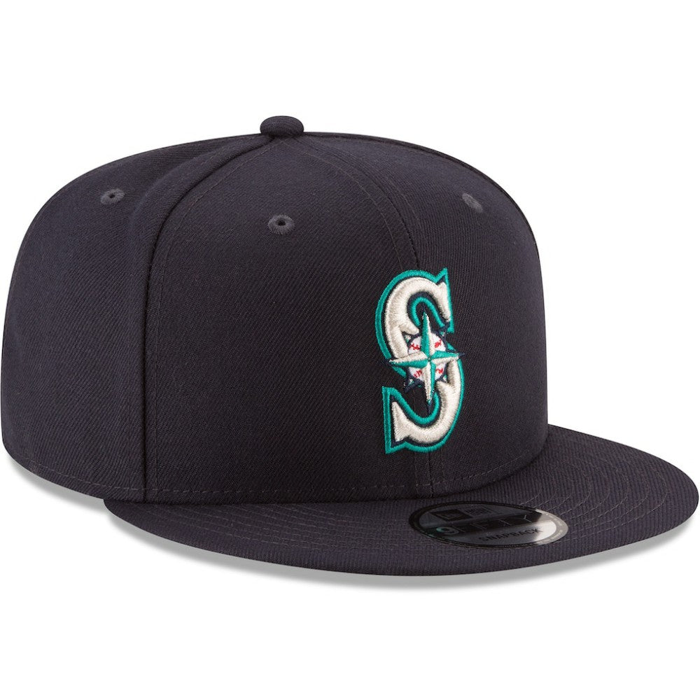 Seattle Mariners Team Color 9FIFTY Snapback Hat Navy | New Era