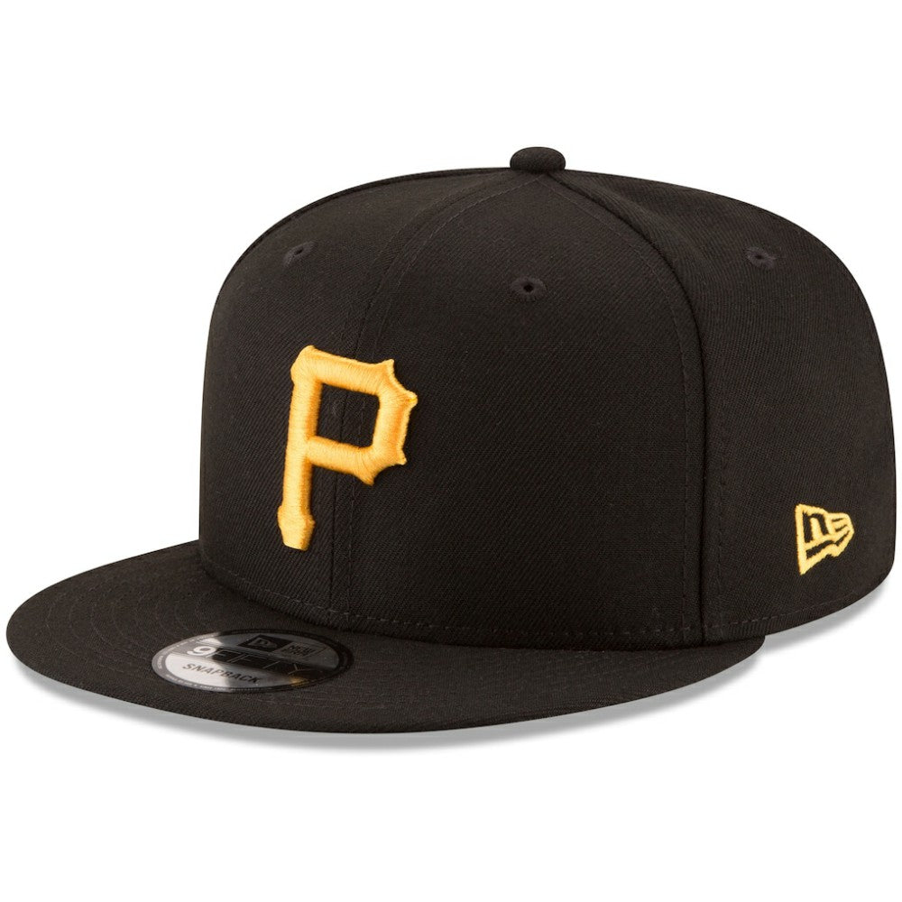 Pittsburgh Pirates Team Color 9FIFTY Snapback Hat Black | New Era