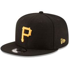 Pittsburgh Pirates Team Color 9FIFTY Snapback Hat Black | New Era