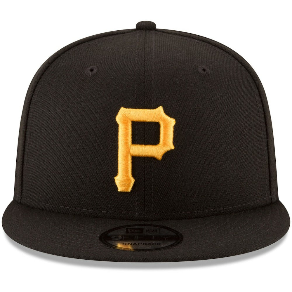 Pittsburgh Pirates Team Color 9FIFTY Snapback Hat Black | New Era