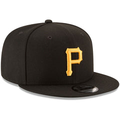 Pittsburgh Pirates Team Color 9FIFTY Snapback Hat Black | New Era