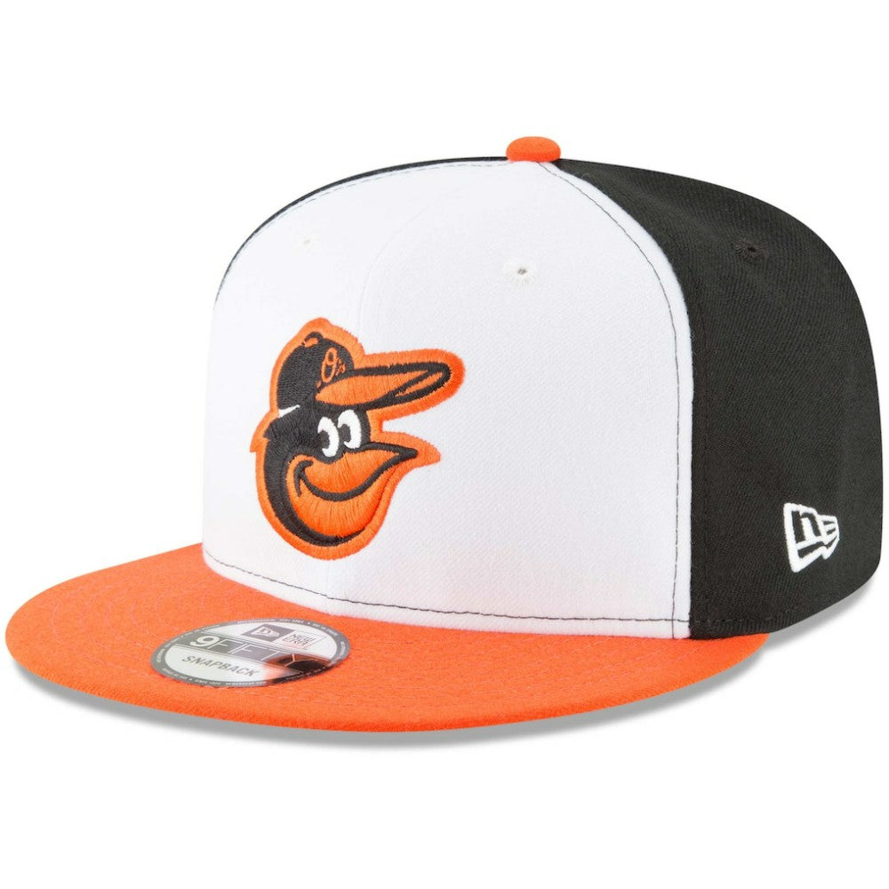 Baltimore Orioles Team Color 9FIFTY Snapback Hat White/Orange | New Era