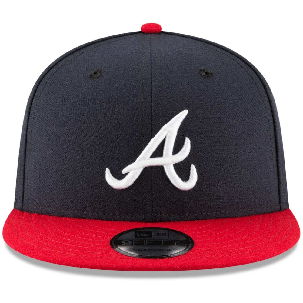 Atlanta Braves Team Color 9FIFTY Snapback Hat Navy/Red | New Era