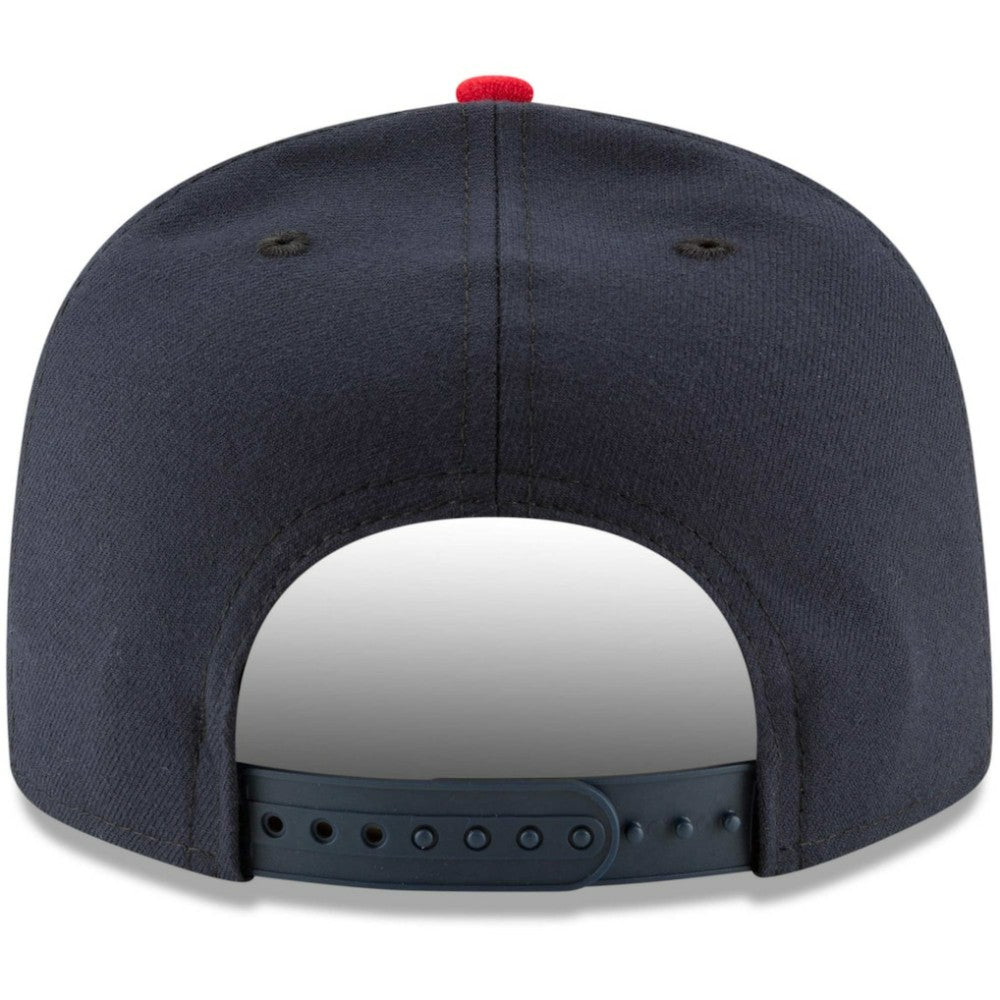 Atlanta Braves Team Color 9FIFTY Snapback Hat Navy/Red | New Era
