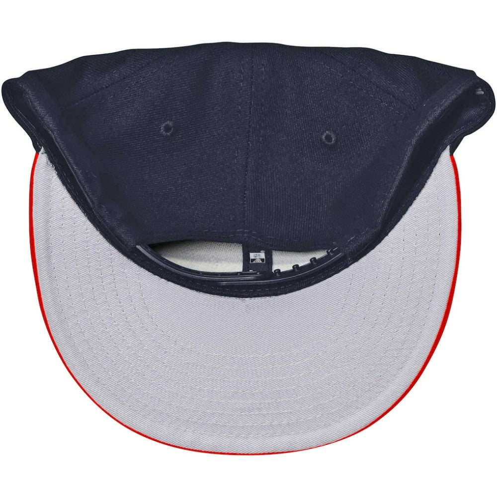 Atlanta Braves Team Color 9FIFTY Snapback Hat Navy/Red | New Era