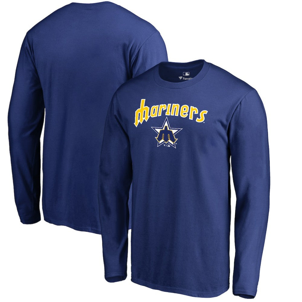 Seattle Mariners Cooperstown Collection Wahconah Long Sleeve T-Shirt Royal