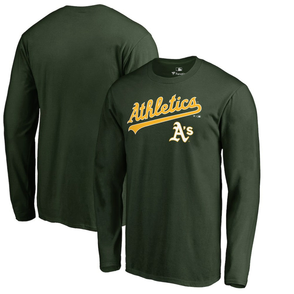 Athletics Team Lockup Long Sleeve T-Shirt Green