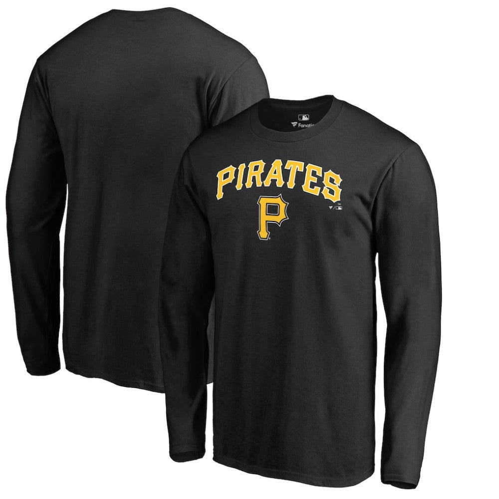 Pittsburgh Pirates Team Lockup Long Sleeve T-Shirt Black