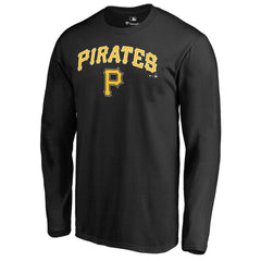 Pittsburgh Pirates Team Lockup Long Sleeve T-Shirt Black